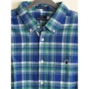 Simply Southern Shirt Men’s XL Plaid Button Down Preppy Classic